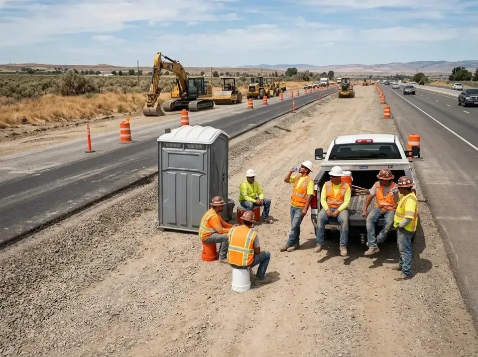 highway-road-construction-crew-007 — frequently asked questions, Porta Potty and Restroom Rentals in Shady Spring, WV
